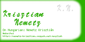 krisztian nemetz business card