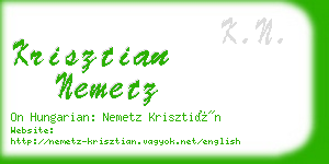 krisztian nemetz business card